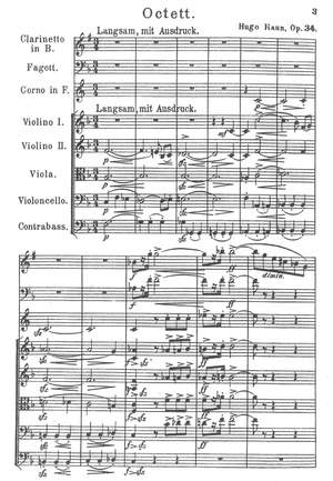 Kaun, Hugo: Octet in F, Op. 34