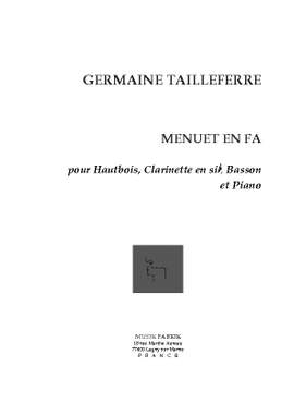G. Tailleferre: Menuet en Fa