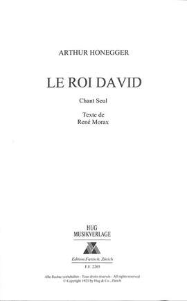 Arthur Honegger: Le Roi David