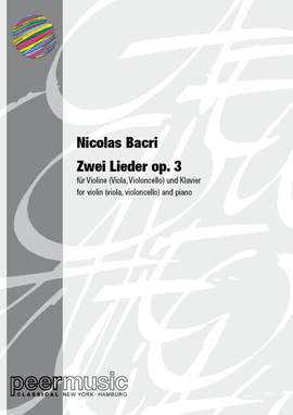 Nicolas Bacri: Deux Lieder op. 3