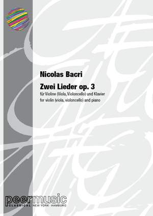 Nicolas Bacri: Deux Lieder op. 3