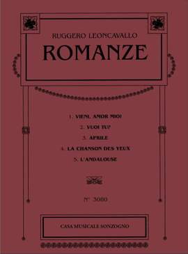 Ruggero Leoncavallo: Romanze