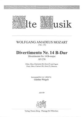 Wolfgang Amadeus Mozart: Divertimento Nr. 14