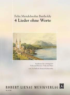 Felix Mendelssohn Bartholdy: 4 Lieder ohne Worte für Viola und Klavier