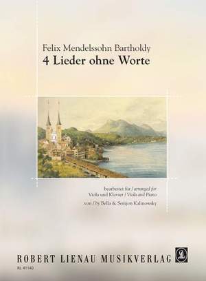 Felix Mendelssohn Bartholdy: 4 Lieder ohne Worte für Viola und Klavier
