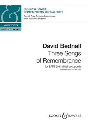 Bednall, D: Three Songs of Remembrance