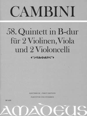 Cambini, G G: 58. Quintet In Bb Major