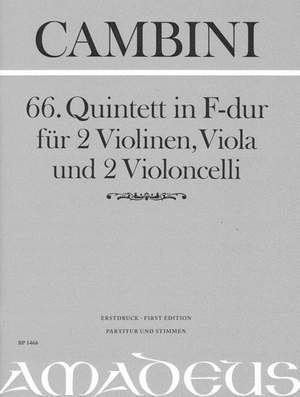 Cambini, G G: 66. Quintet