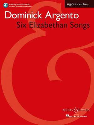 Argento, D: Six Elizabethan Songs
