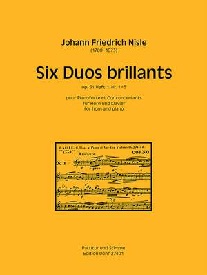 Nisle, J F: Six Duos Brillants Volume 1 Op.51