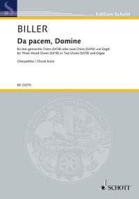 Biller, G C: Da pacem, Domine