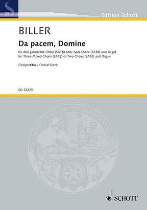 Biller, G C: Da pacem, Domine