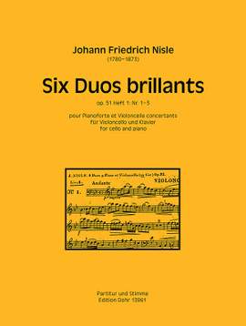 Nisle, J F: Six Duos Brillants Heft 1 Op.51