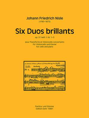 Nisle, J F: Six Duos Brillants Volume 1 Op.51