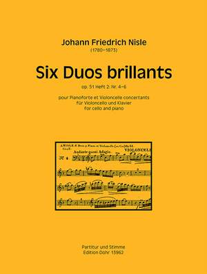 Nisle, J F: Six Duos Brillants Volume 2 Op.51