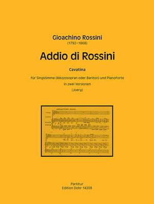 Rossini, G A: Addio di Rossini