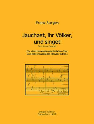 Surges, F: Jauchzet, ihr Völker, und singet