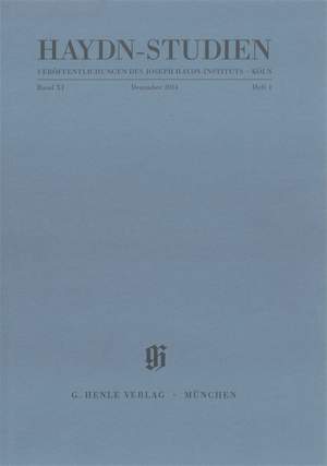Haydn-Studien Band XI Volume 1 Band XI, Heft 1