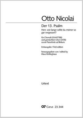 Nicolai: Der 13. Psalm "Herr, wie lange willst d