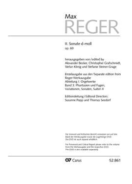 Reger: II. Sonate dMoll    op.60