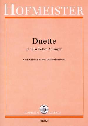 Duette für Klarinetten-Anfänger