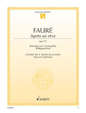 Fauré, G: Après un rêve op. 7/1