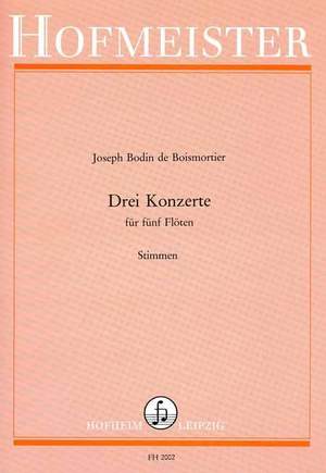 Boismortier, J B d: Konzerte op. 15 I-III