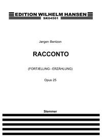 Jørgen Bentzon: Racconto, Op. 25