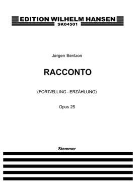 Jørgen Bentzon: Racconto, Op. 25