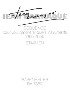 Jean Barraqué: Sequence