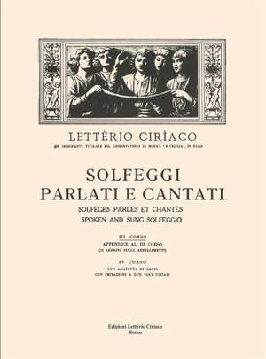 Solfeggi Cantati e Parlati 3 Corso