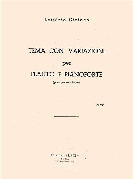 Tema Con Variazioni