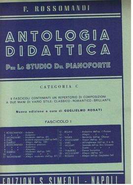 F. Rossomandi: Antologia Didattica Cat. C Vol. 1