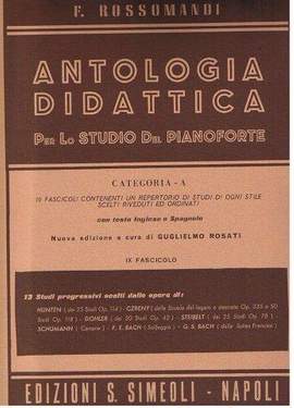 F. Rossomandi: Antologia Didattica Cat. A Vol. 9