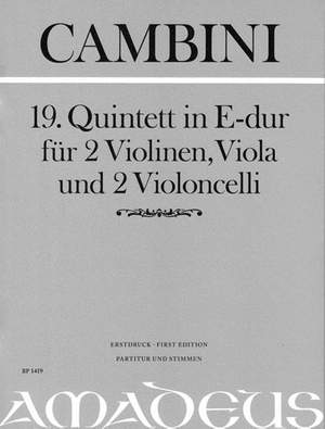 Cambini, G G: 19. Quintet