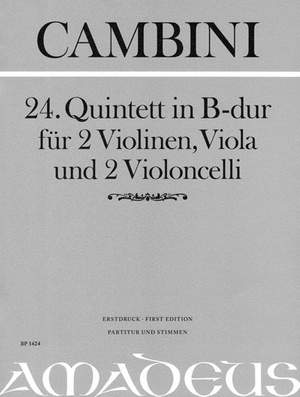 Cambini, G G: 24. Quintet
