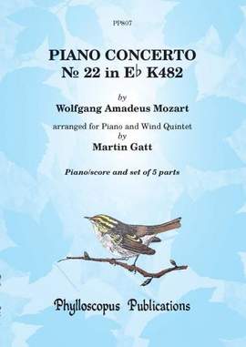 Wolfgang Amadeus Mozart: Mozart Piano Concerto K482 Piano with Wind Quintet