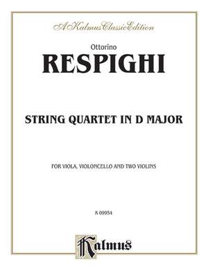 Ottorino Respighi: String Quartet in D Major (1907)