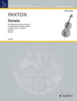Paxton, S: Sonata C major op. 3/3