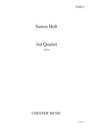 Simon Holt: 3rd Quartet