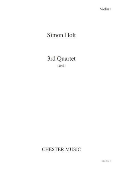 Simon Holt: 3rd Quartet