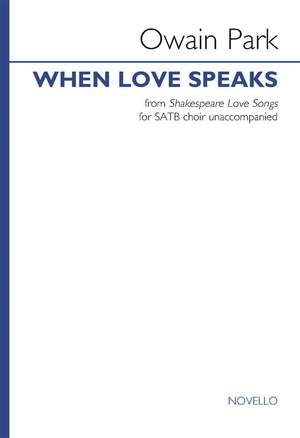 Owain Park: When Love Speaks