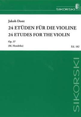 Jakob Dont: 24 Etüden