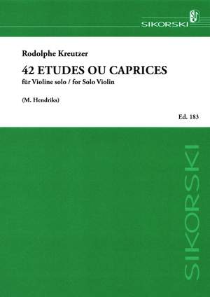 Rudolf Kreutzer: 42 Etudes ou Caprices