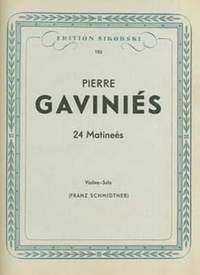 Pierre Gaviniès: 24 Matinées