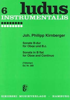 Johann Philipp Kirnberger: Sonate für Oboe und B.c. B-Dur
