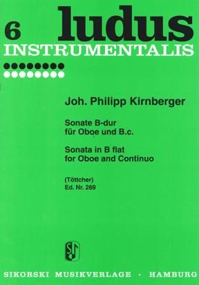 Johann Philipp Kirnberger: Sonate für Oboe und B.c. B-Dur