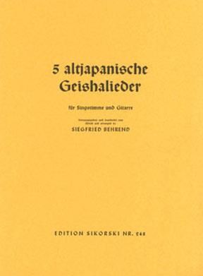 5 altjapanische Geishalieder