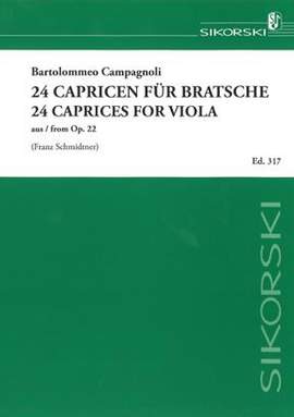 Bartolomeo Campagnoli: 24 Capricen