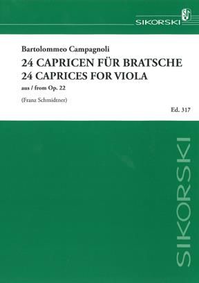 Bartolomeo Campagnoli: 24 Capricen